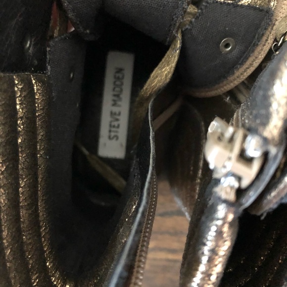 BN - Steve Madden metallic boots - Picture 3 of 3
